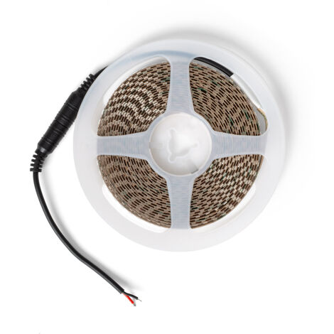 Ruban LED 24V SMD 160 LED/m 5m 15W/m 1650lm/m Largeur 8mm FreeCut IP20 6000K Blanc froid (1/3)