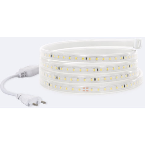 Ruban LED 220V SMD2835 120LED/m IP65 Largeur 12mm Coupe 20cm Monochrome Vert 2 m (1/5)