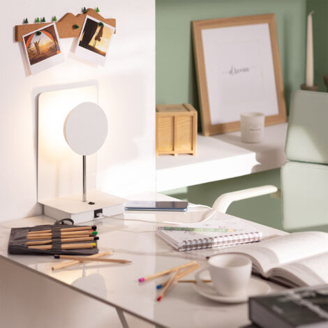 Lampe à Poser Métal Sombong Blanc