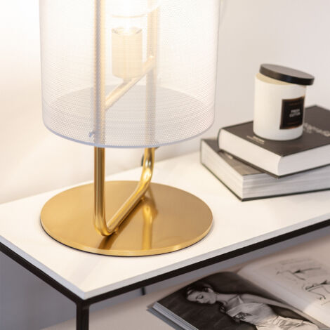 Lampe à poser métal doré Météore Ostaria - Le Dépôt Bailleul