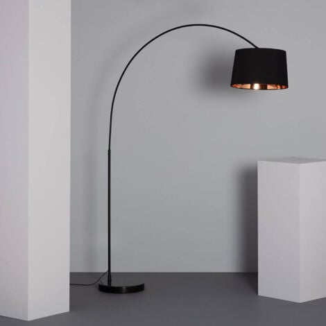 Sonya Lampe sur pied pour salon moderne Beige marron noir 145 cm