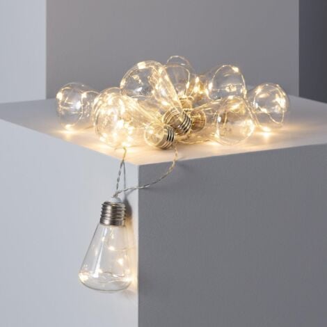 Bouquet de guirlandes lumineuses LED à lumière fixe blanc chaud