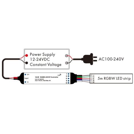 Télécommande RF 14 Touches Pour Bandes LED - Contrôleur Mini DC5-24V - Compatible SMD 3528, 5050, 2835, WS2812B
