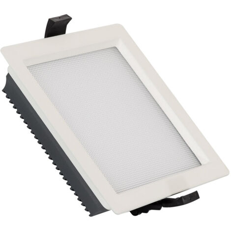 Downlight LED 15W Carré Aero 130 lm/W Microprismatique LIFUD Coupe 135x135 mm 4000K Blanc neutre (1/5)