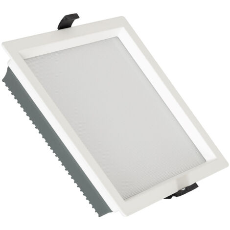 Downlight LED 40W Carré Aero 130 lm/W Microprismatique LIFUD Coupe 210x210 mm 4000K Blanc neutre (1/5)