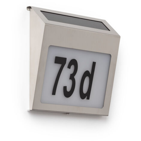 Applique Murale LED Extérieure Solaire Barua pour Numérotation de Maisons 6500K Blanc froid (1/5)