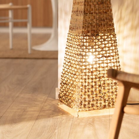 Lampadaire Fibres Naturelles Bijie Naturel