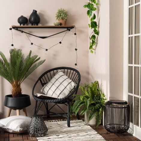 Lampe à Poser LED Extérieure Solaire Mumbai  Noir