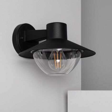 Lampe Murale Extérieure Aluminium Neiva Noir (1/6)