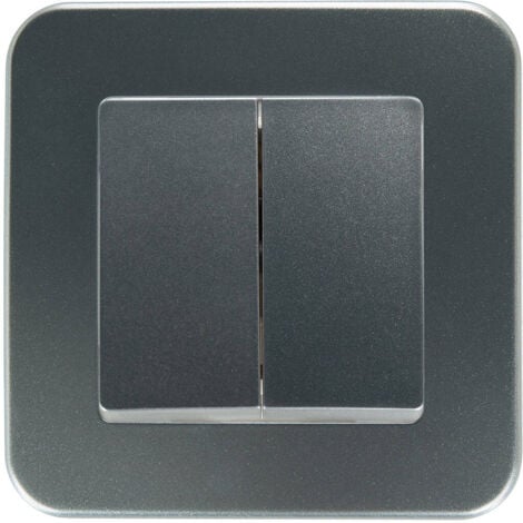 interrupteur-design-va-et-vient-classic-double-noir-mat