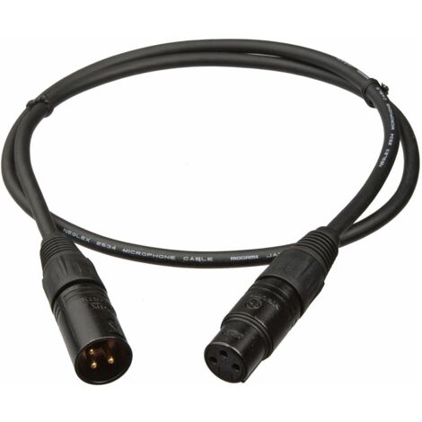 Câble XLR Canon pour Console DMX Noir (1/2)
