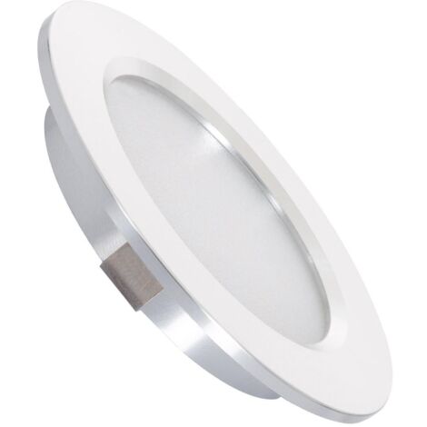 Efectoled – Downlight LED 3W 12V DC pour meuble – Connecteur rapide – Ø 63 mm – Blanc neutre 4000K – Éclairage pour cuisines et placards