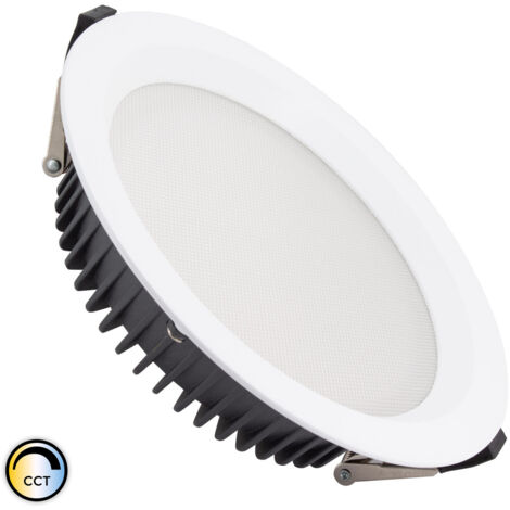Downlight LED 40W Rond AERO CCT Sélectionnable 130 lm/W Microprismatique LIFUD Coupe Ø 200 mm (3000K - 4000K - 6000K) Sélectionnable (chaud-neutre-froid) (1/5)