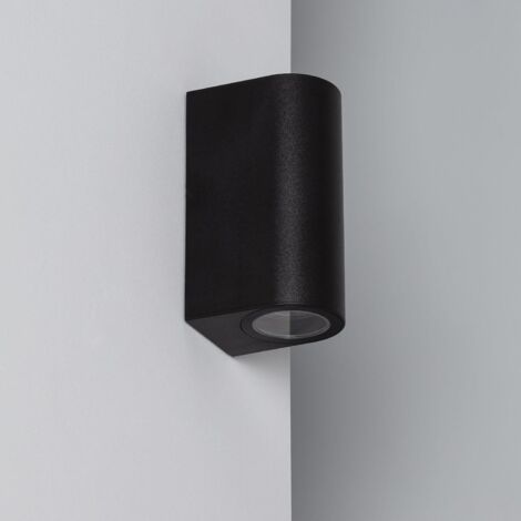 Applique Murale Extérieure Gala Éclairage Double Face Noire  Noir