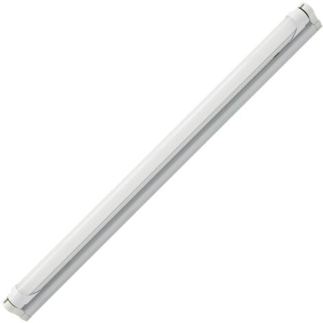 Tube LED 60cm T8 G13 9W 140lm/W Nano PC + Réglette  No Flicker 4000K Blanc neutre Non