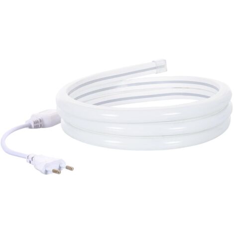 Ruban LED Néon Dimmable 220V Blanc Neutre Semi-Circulaire 180 7.5W/m Coupe 100cm IP67 Sur mesure 1 m