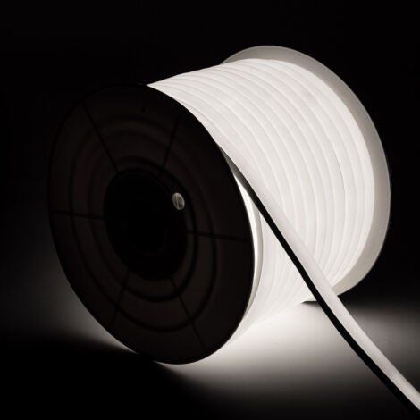 Ruban LED Néon Dimmable 220V Blanc Froid Semi-Circulaire 180 7.5W/m Coupe 100cm IP67 Sur mesure 5 m