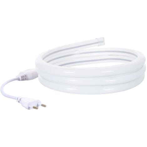 Ruban LED Néon Dimmable 220V Blanc Chaud Semi-Circulaire 180 7.5W/m Coupe 100cm IP67 Sur mesure 1 m