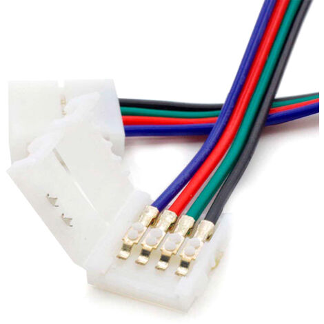 Câble Double Connecteur Rapide Ruban LED 12/24V DC RGB 10mm