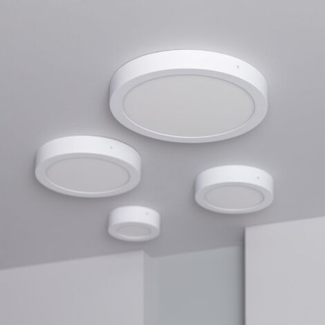 Plafonnier LED B.K.Licht 12W – 4000K Blanc Neutre, 1200 Lumens, Diamètre 25 Cm, Cadre Argent – Éclairage Intérieur Économe