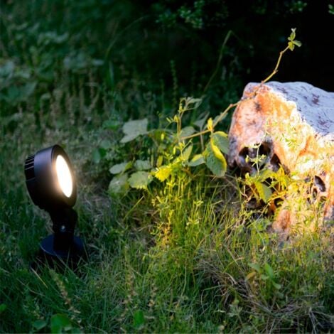 Spot LED Extérieur avec Piquet, 6 Pièces 3W Extensible Éclairage de Jardin  IP65 Étanche Spot Exterieur Jardin Blanc Chaud Lampe de Jardin pour Jardin