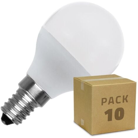 Ampoule LED E14 6W 220V G45 Dimmable (Pack de 10) - Lumière Blanc Froid