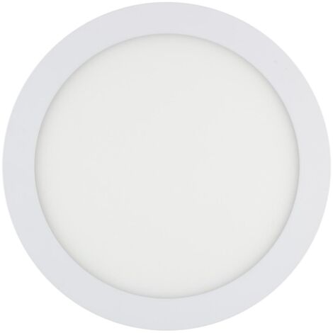 Dalle LED 15W Ronde Extra-Plate Coupe Ø 170 mm 4000K Blanc neutre