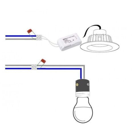 Pack 10 Condensateurs Anti-scintillement LED 0,47uF 310V AC  Jaune