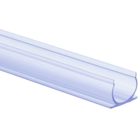 Ledkia – Profilé PVC 1 m pour néon LED flexible circulaire 360° – Installation solide pour éclairage – Monochrome transparent