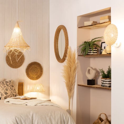 Suspension Rotin Koni Naturel