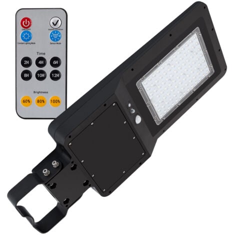 Télécommande 6 Modes Lampadaire Solaire Extérieur 189 LED Avec Détecteur Motion - Télécommande IP65 Lampe Solaire Exterieur Jardin