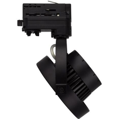 Spot LED Sur Rail Triphasé 10W Dimmable CCT Pulyx Multi-angle 15-60º Noir