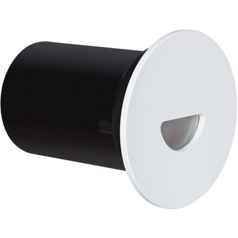 Balise LED Extérieure 2W Encastrable au Mur Ronde Guell Blanche 2700K Blanc chaud (1/5)