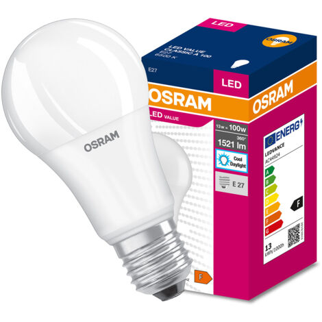 Led VALUE CLASSIC A MATTE 13W Ledvance ampoule LED E27 6500K (1/4)