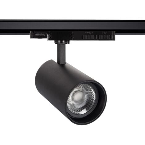 Spot Sur Rail Led Lumo W Cri Noir Cct Pour Rail Triphas