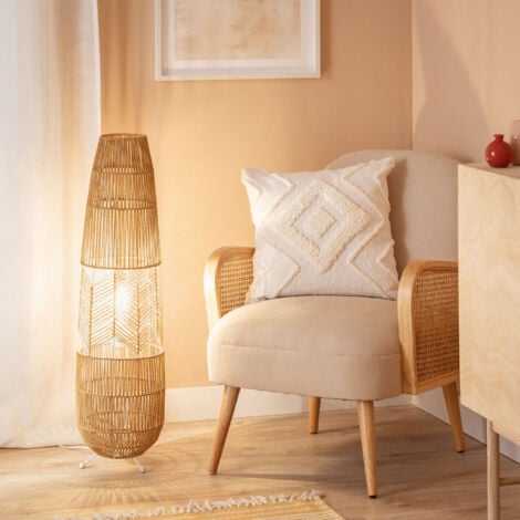 Lampadaire Papier Tressé Satie Naturel