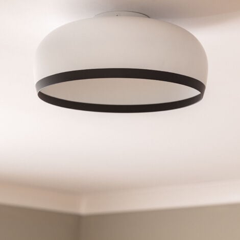 Plafonnier Rond Aluminium Ø300 mm Chandelier Blanc
