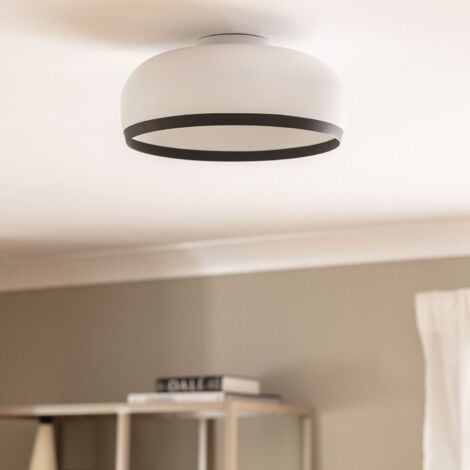 Plafonnier Rond Aluminium Ø300 mm Chandelier Blanc