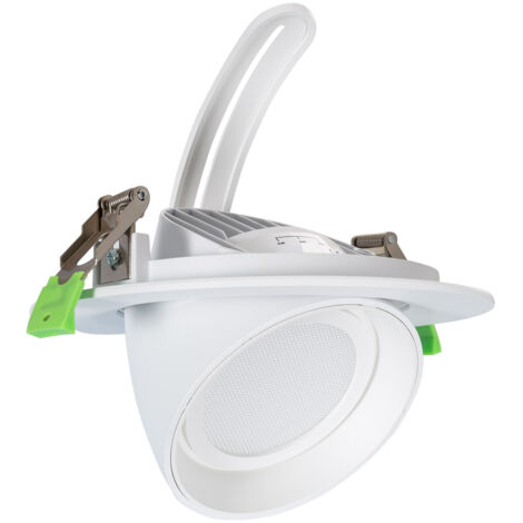 Downlight LED 38W Rond Directionnel Chip OSRAM 120 lm/W LIFUD Coupe Ø 170 mm No Flicker 2700K Blanc chaud (1/4)