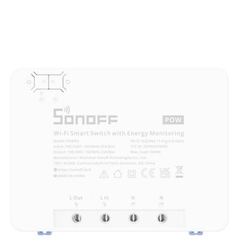 Sonoff, Wifi, Interrupteur simple, Blanc