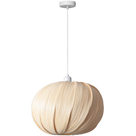 Suspension Bambou Korowai Textile blanc (1/5)