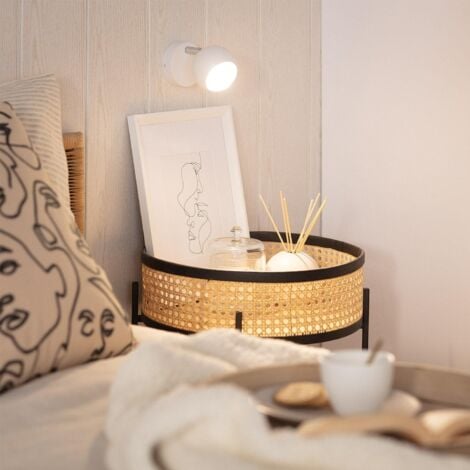 Applique Murale Orientable Aluminium Ates 1 Spot Blanc Blanc