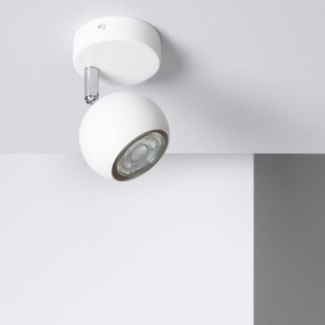 Applique Murale Orientable Aluminium Ates 1 Spot Blanc Blanc