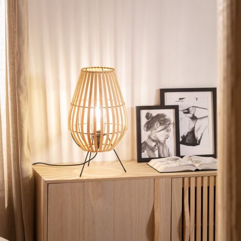 Lampe à Poser Bambou Atamach  Naturel