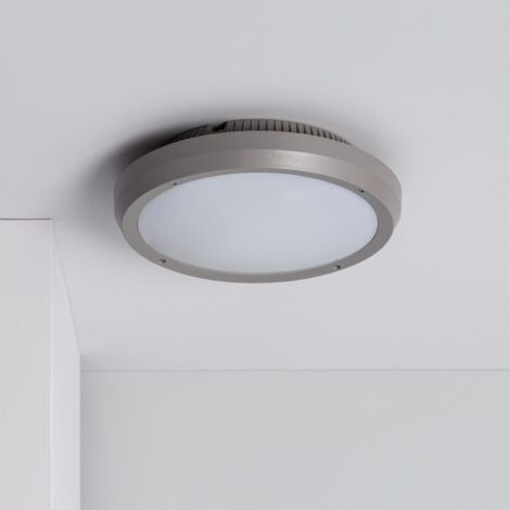 Plafonnier Rond Extérieur Curio IP65 Gris Ø300 mm  Gris