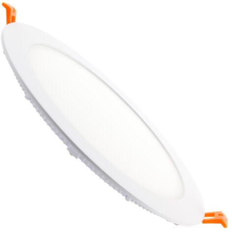 Dalle LED 18W Ronde Extra-Plate Coupe Ø 205 mm 5000K Blanc froid