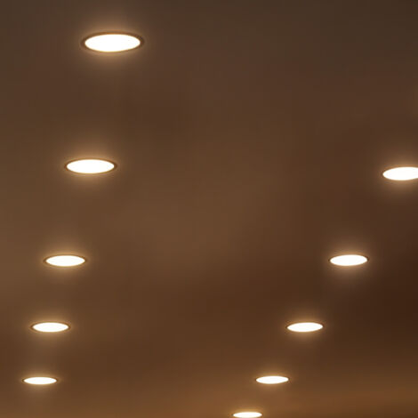 Dalle LED 18W Ronde Extra-Plate Coupe Ø 205 mm 5000K Blanc froid