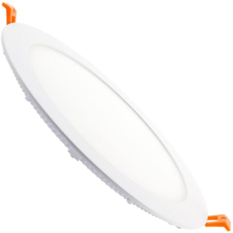 Dalle LED 18W Ronde Extra-Plate Coupe Ø 205 mm 5000K Blanc froid