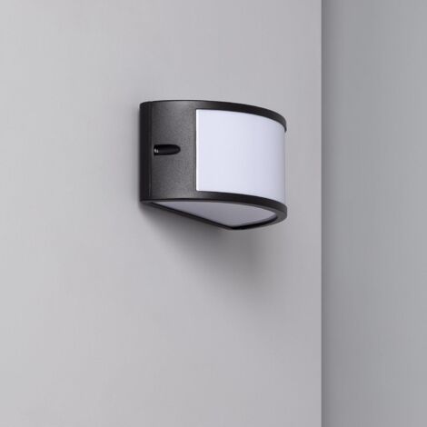 Applique Murale Extérieure Aluminium Lenir Noir (1/4)