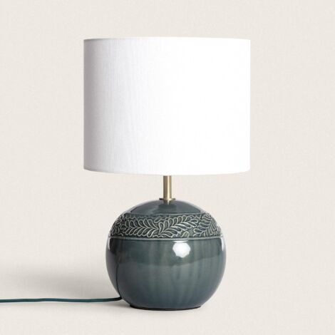 Lampe à Poser Céramique Murger Vert bleuté